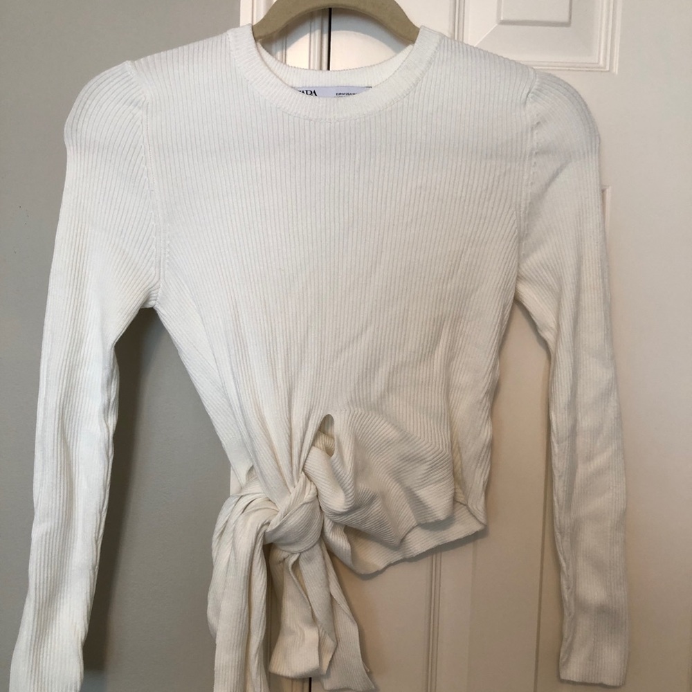 Zara Fitted Top with Tie